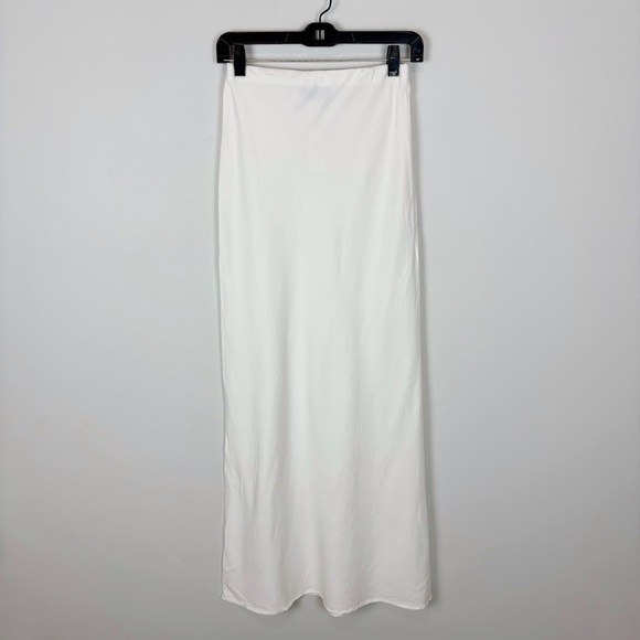 ANEMOS Bias Cut Maxi Skirt in White Size M - Picture 5 of 11